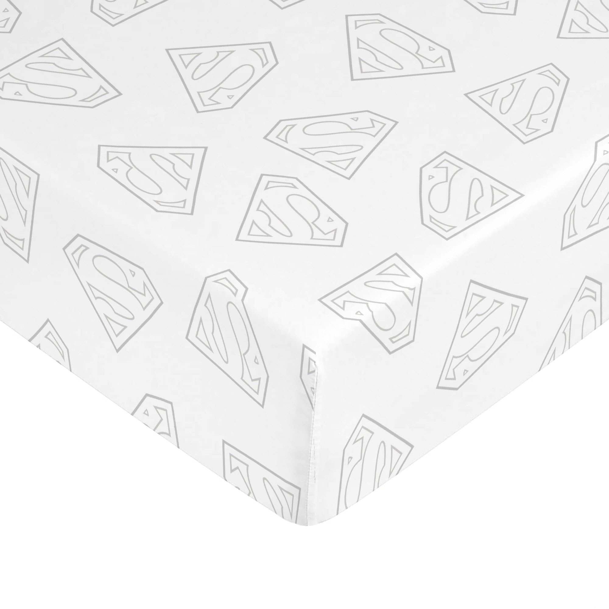 Drap housse Superman 140cm en pur coton de qualité supérieure