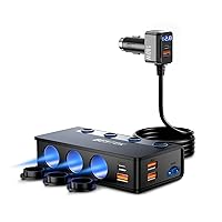 BESTEK Caricabatterie da Auto 180W, Caricatore da Auto USB-C PD USB QC3.0