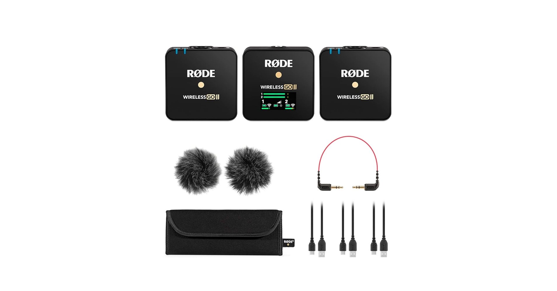 RODE Wireless GO ラベリアマイク付 2ペア Wireless GO II | Dual Wireless Mic System | RØDE