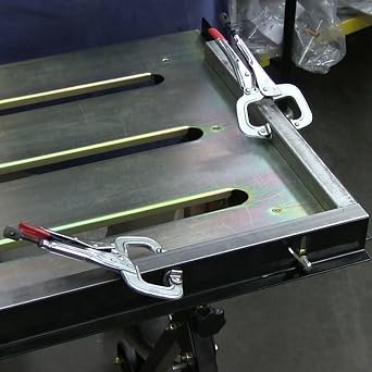 Steel Welding Table, 1.1 (28mm) Tabletop Slots, Adjustable Angle & Height, Casters, Retractable Guide Rails, Eccentric Leveling Foot, TS3020