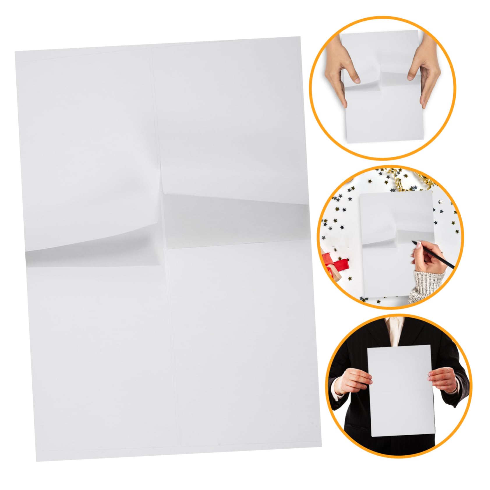 HOMSFOU 100 Fogli Carta Stampabile Opachi Etichette Autoadesive per Stampante Adesivi Versatili per Progetti e Commerciali Asciugatura Rapida Compatibile con Diverse Stampanti