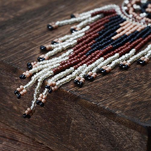 Tarsus Bead Earrings Dangle For Women "Japan Seed Bead" Dream Catcher Girls Hypoallergenic Beaded Native American(Gray) #TOP5