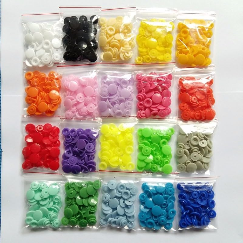 (can choose the colors) 200 sets/lot kam snap button Fasteners quilt cover sheet button garment accessories - (Color: Mix 20 color)