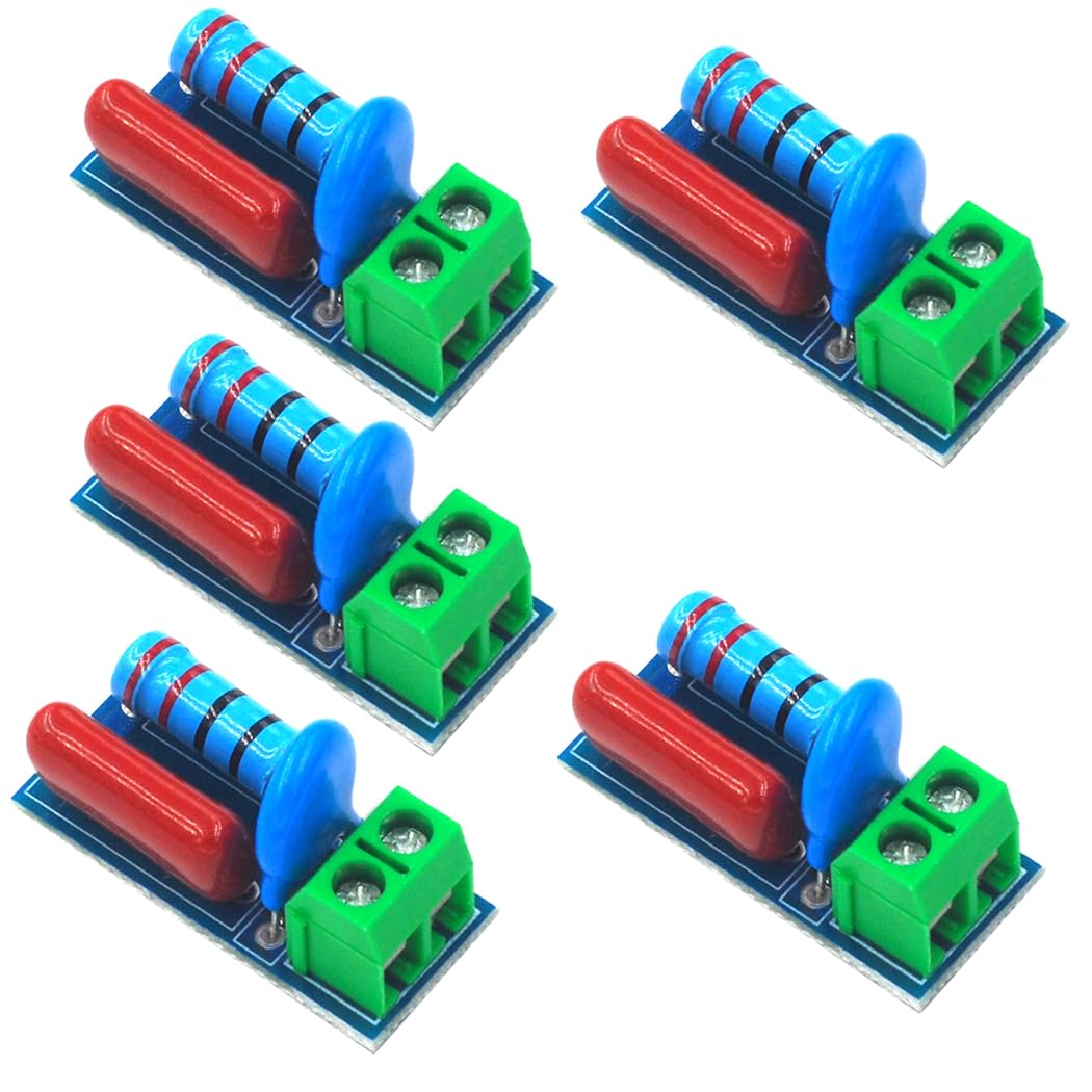 Hailege 5pcs RC Absorption Circuit Module Circuit Anti-Interference Protection Module Electromagnetic Surge Protection for Relay Switch Tyrystor