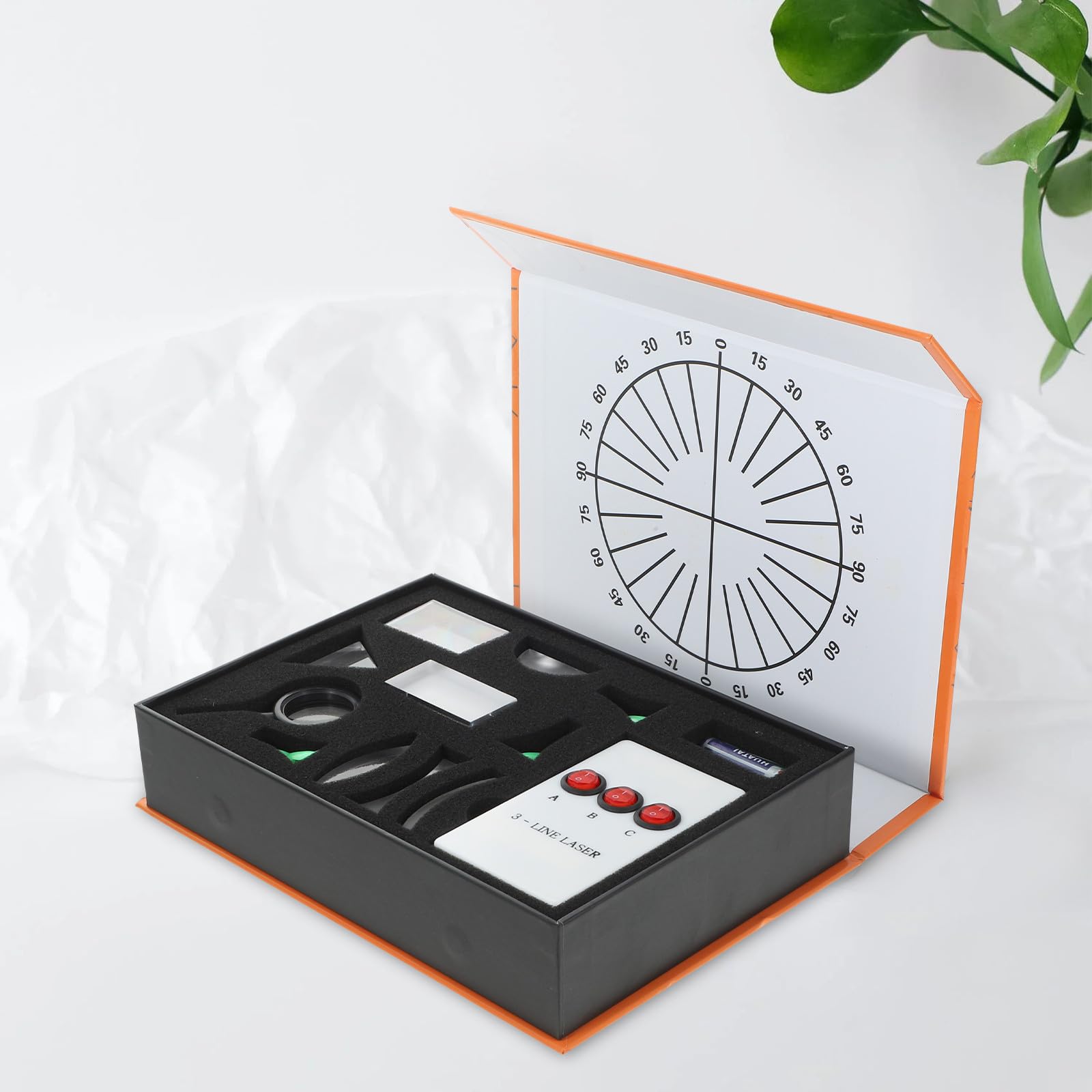 17 Pièces Kit de Laboratoire Optique en Plastique et Verre | Expériences de Physique Optique, pour Garçon et Filles, Lentilles Concaves et Convexes, Miroir Convexe Couleur Aléatoire