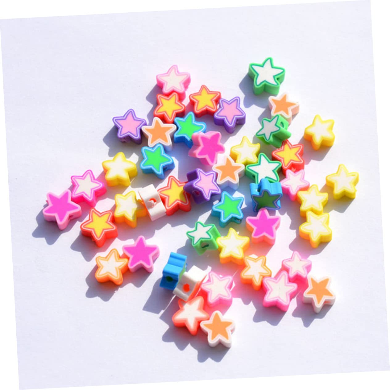 jojofuny 5 Set Perline Argilla Polimerica Colorate Per Braccialetti Da Ciondoli Forma Stella Per Gioielli Fai Da Te Materiale Resistente E Duraturo Per Creare Braccialetti 200 Pezzi*5