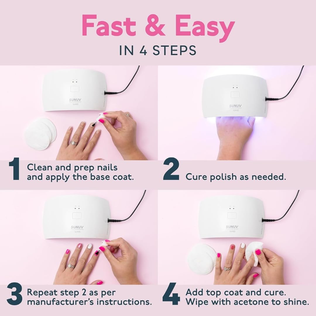 STARTIPS Gel Nail Polish UV Light Lamp Nail Dryer Machine And Nail Paint Dryer Machine For Nails Art White, uv light for resin art drying, all in 1 uv led drying machine. Sun 5 uv lamp - Image 4 thumbnail