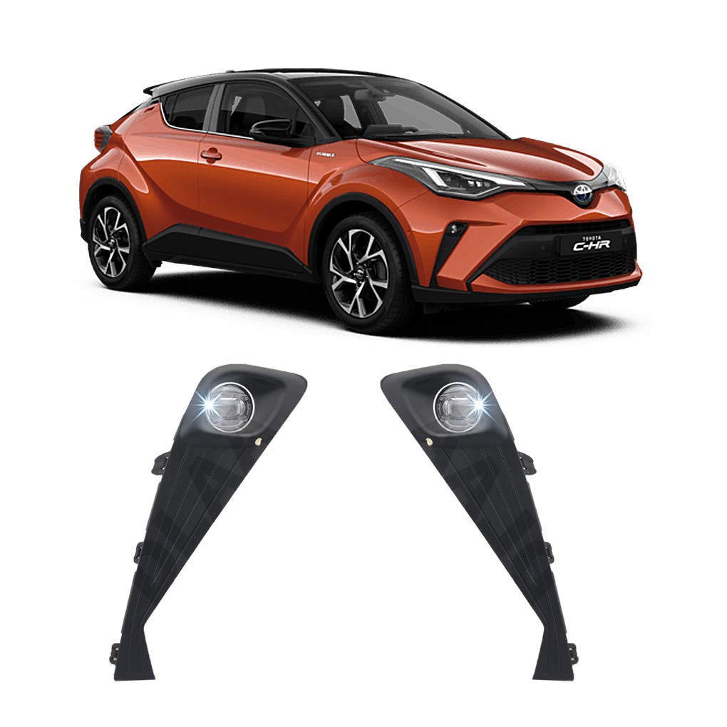 CONCEPT Fog Lights For Toyota CHR CH-R 2020 2021 Front Driving Fog Light Lamp Left & Right Side with Assembly Set