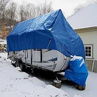 Vista 7 de Windscreen4less lona multiuso de 5 ml, impermeable de poliéster, de color azul, Azul