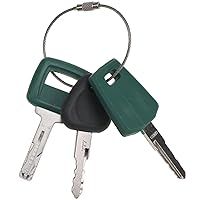 Vista 2 de Solarhome Juego de 3 llaves de encendido Juego maestro de llave de excavadora Equipo pesado Juego de llaves/construcción Comparar con llave