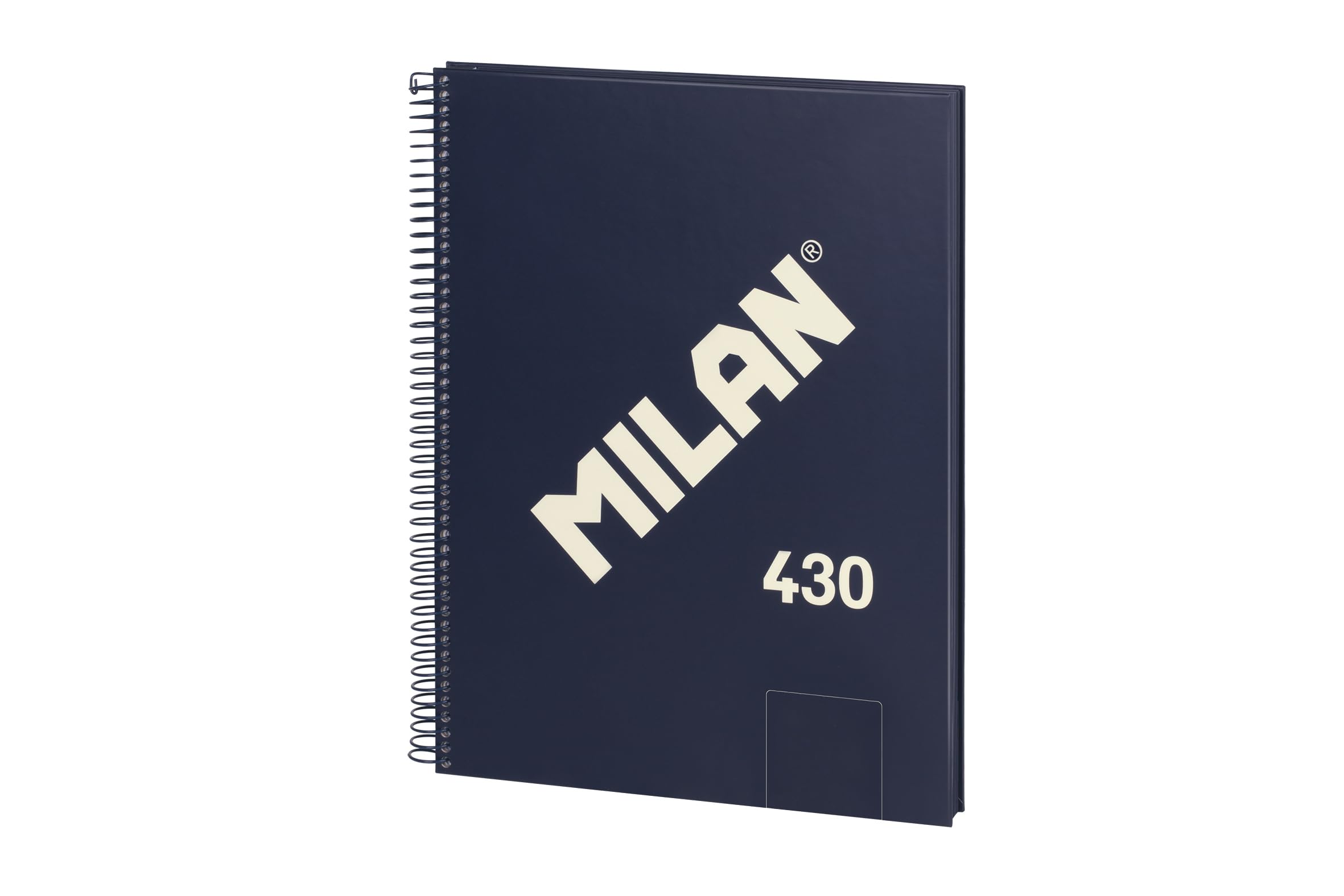 MILAN® A4 Hardcover Spiral Notebook 80 Sheets 95gsm 430 Since 1918 Collection Blue