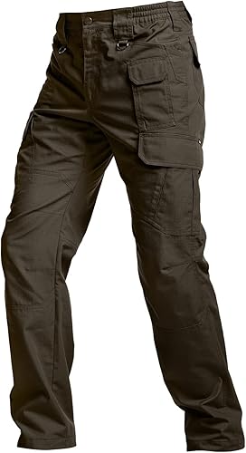 Miniatura 4 de CQR Pantalones tácticos para hombre, resistentes al agua, pantalones cargo Ripstop, ligeros EDC trabajo, senderismo, ropa para exteriores