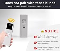 Vista 2 de AC114-02-Control inalámbrico, controlador de persianas de 2 canales para persianas y persianas motorizadas