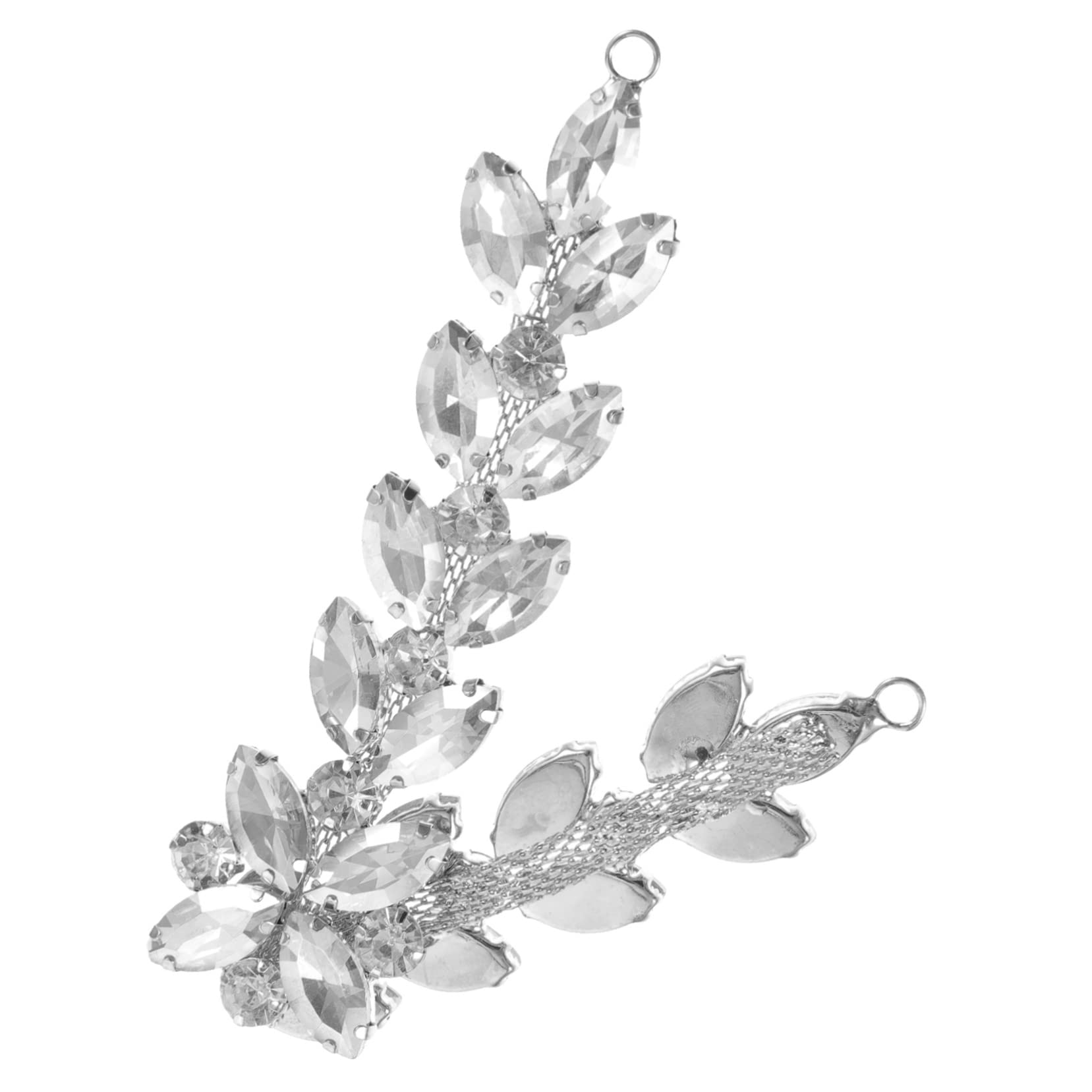 EXCEART 4pezzi Cintura Decorativa Strass Per Matrimonio Applique Con Design Elegante Per Vestiti Scarpe e Accessori Per Sposi e Cerimonie