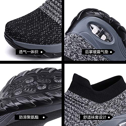 Womens Walking Shoes Sock Casual Ladies Fashion Sneakers Comfortable Slip On Air Cushion Platform Women's Footwear2