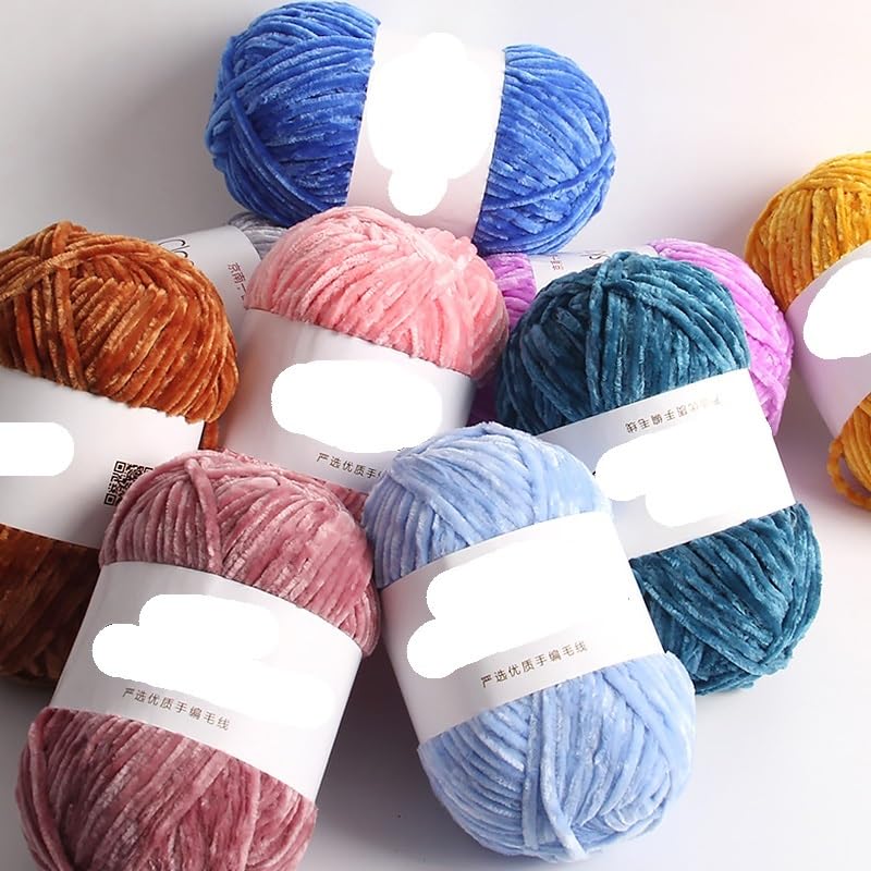 Amazon.com: 100g Velvet Knitting Wool Thick Warm Yarn Handmade DIY