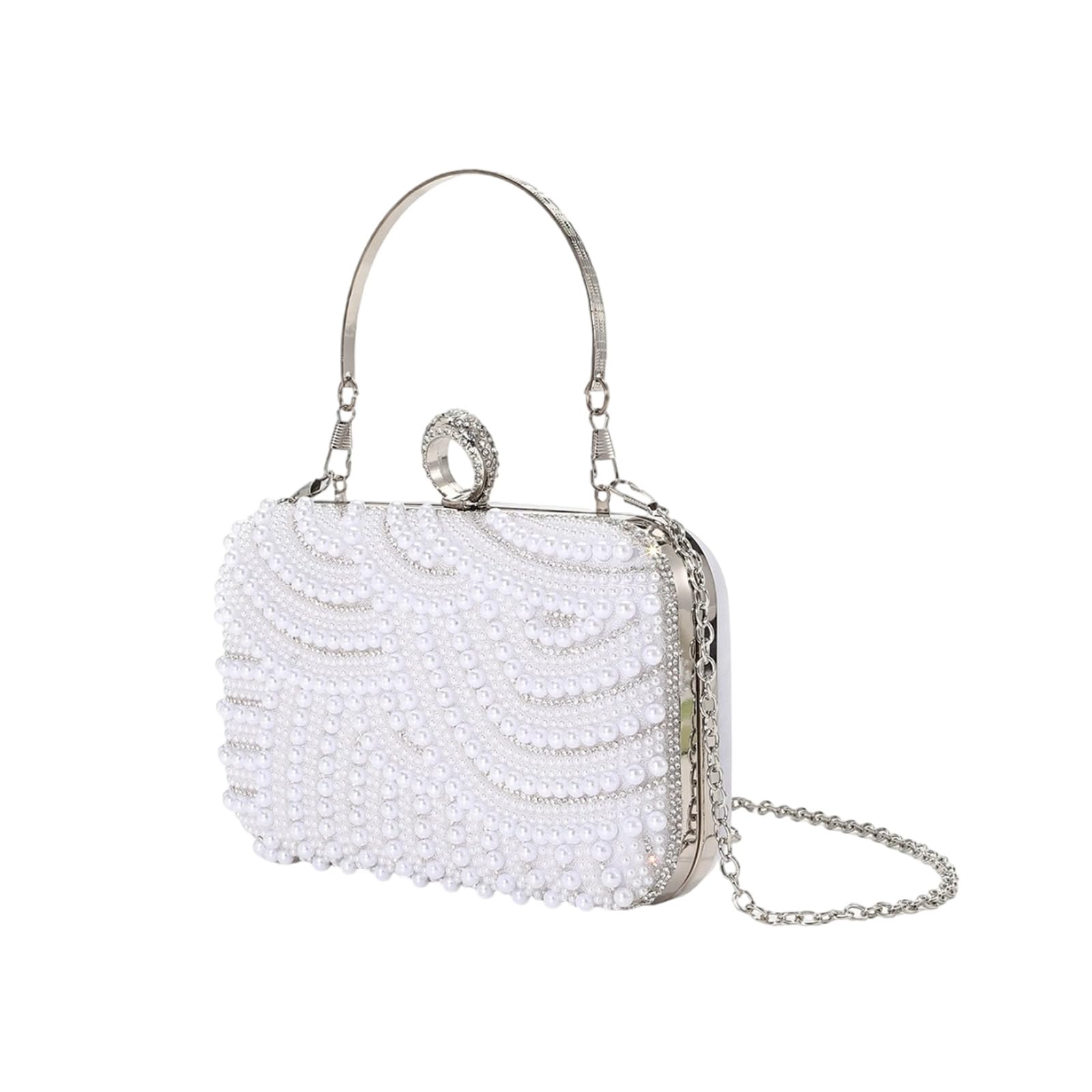 Borsa da sposa Borsa da con perline Borsa a catena