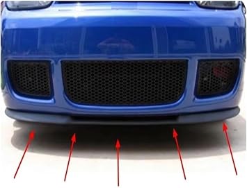 Car Front Bumper Splitter Spoiler Car Front Bumper Lip Universal 3 Pcs Body Kit Splitter For VW For Golf MK4 R32 For CUPRA R