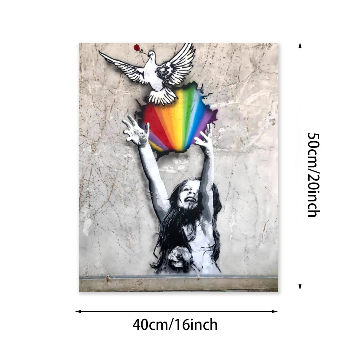 Amazon.co.jp: デジタル油絵 数字油絵 バンクシー Banksy 数字キット