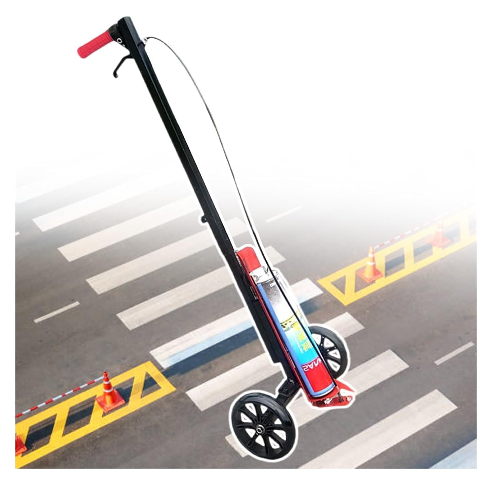 asdchZen Wheel Transfer Line Marking Machine Wheel Transfer Line Marking Machine, Athletic Field Marking Machine, For Road/Garage/School Marking