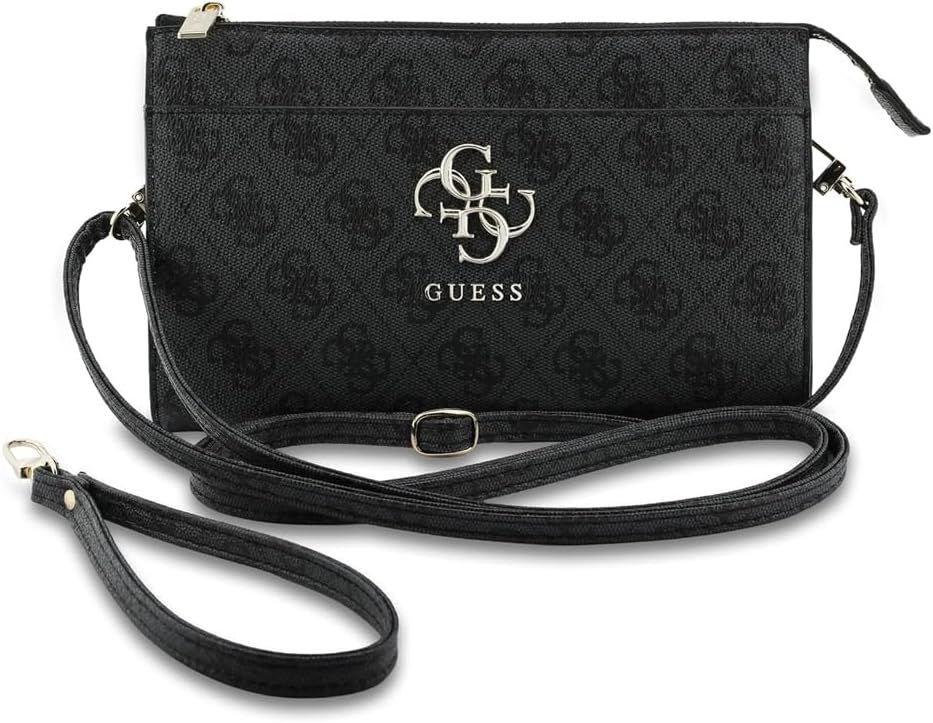 CG MOBILE Guess 4G Clutch Bag with Large Logo (Black)
