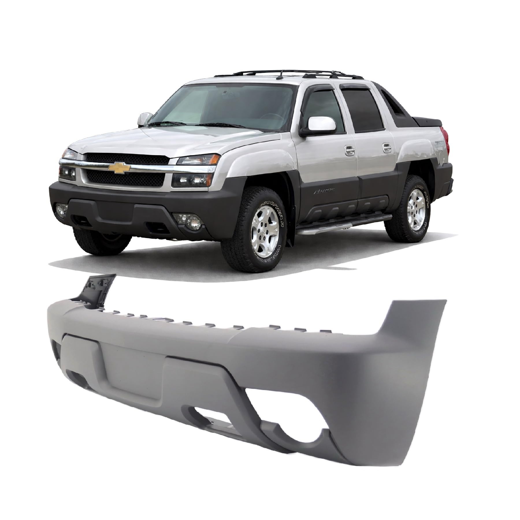 FitParts For Chevrolet Avalanche 1500 2003–2006 Front Bumper Cover