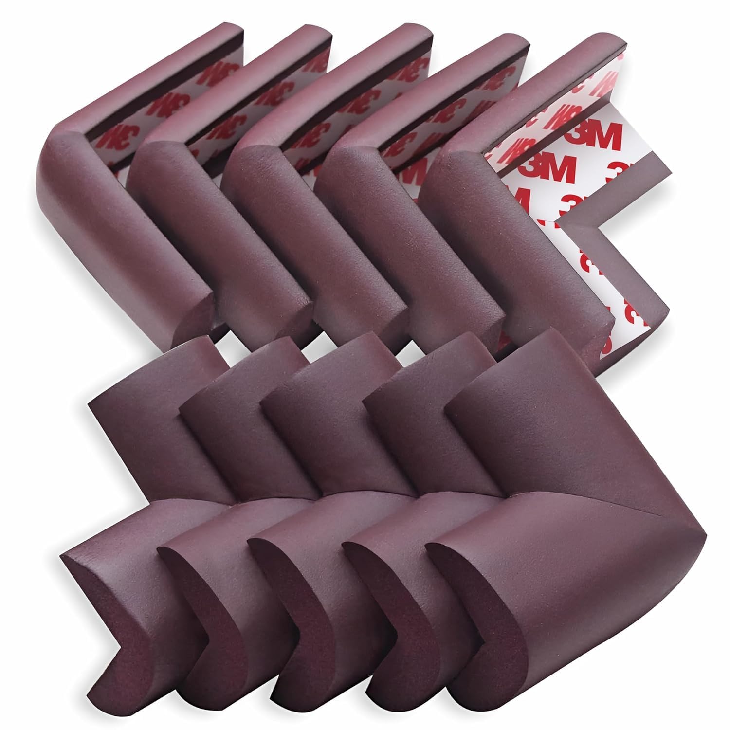 Zeccorp Foam Pack of 10 Baby Proofing Corner Guards|Extra Soft and Cushioned Corner Protector for Sharp Edges|Child Safety Edge Protector for Kids|Furniture Table Baby Safety Product - (Pack of 10)