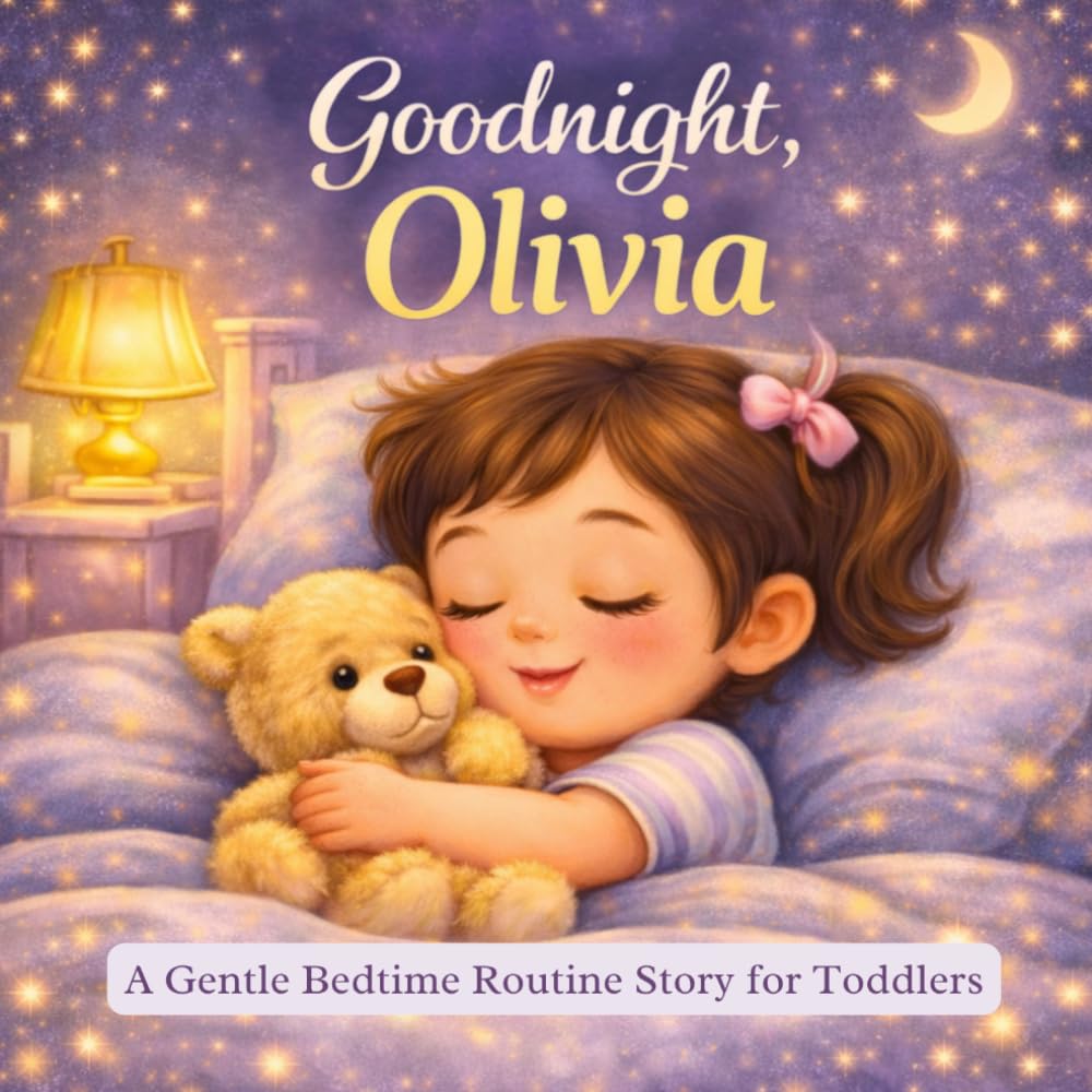 Goodnight, Olivia: A Personalized Bedtime Story for Toddlers – A Sweet Goodnight Book for Baby Girls Named Olivia (Three Hearts Personalized Baby Books (Olivia))