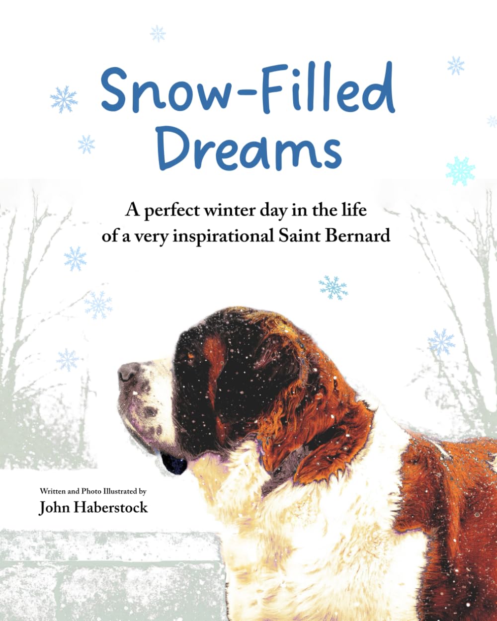 Snow-Filled Dreams: A perfect winter day in the life of a very inspirational Saint Bernard