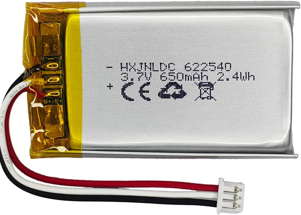 DC 3.7V 650mAh AHB622540N01 Rechargeable Lithium Battery for Sennheiser Momentum 2.0 HD 4.40 HD 4.50 450BT Urbanite XL Wireless Bluetooth Headphones Aerox 9 Aerox 5 Mouse