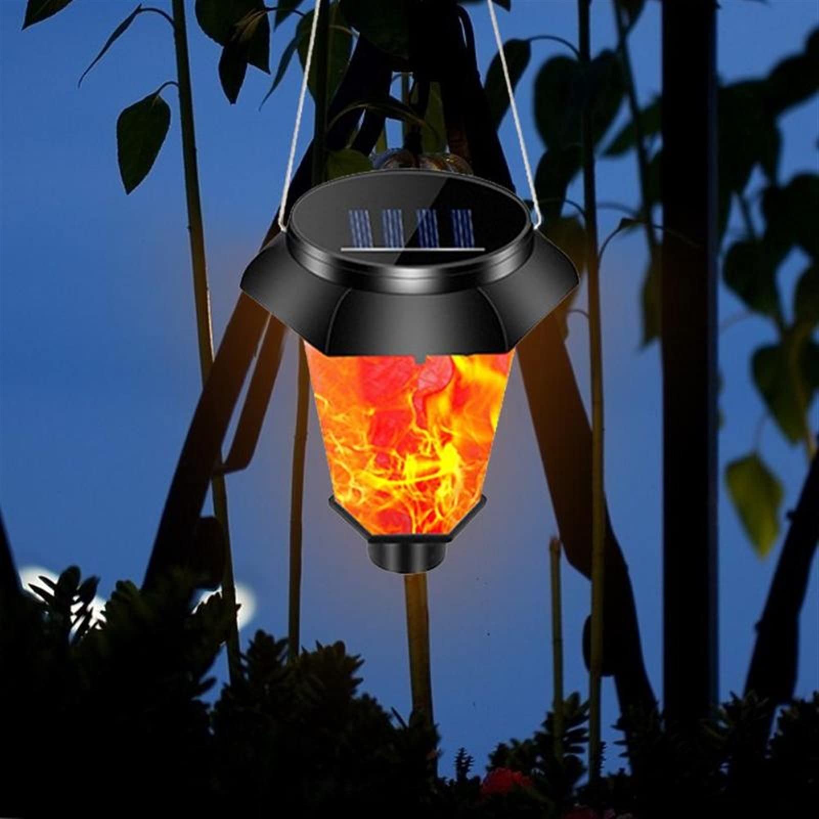 Luces Jardín Lámpara Solar LED Luces de decoración de jardín al Aire Libre Luces de Llama Luces enterradas para Chalet Yard Paisaje Lámpara de jardín Lámpara de jardín Luz de Césped