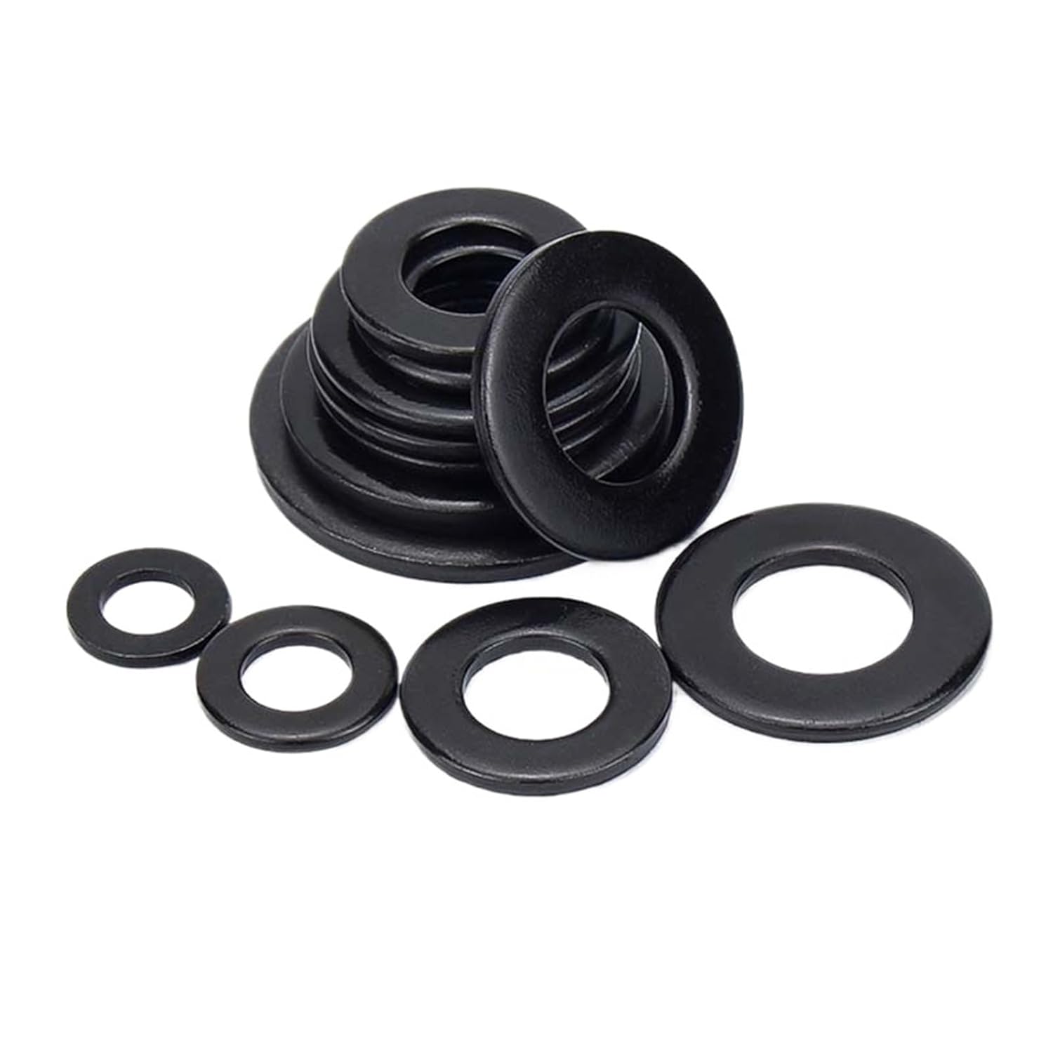 M1.6 M2 M2.5 M3 M3.5 M4 M5 M6 M8 M10 M12 M16 GB97 DIN125 Stainless Steel Flat Washer Oversize Plain Gasket Pad 2/50Pcs(M3x7x0.5mm 50pcs)