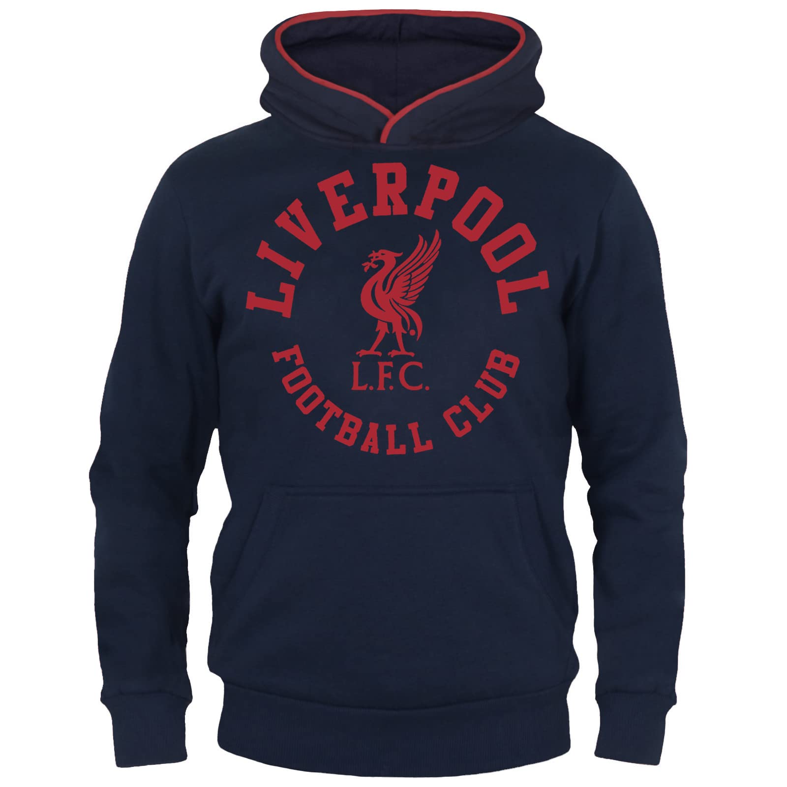 Liverpool Football Club Boys Fully Lined Luxury Fleece  Hoodie, Oversized Fleece Blanket Hoody