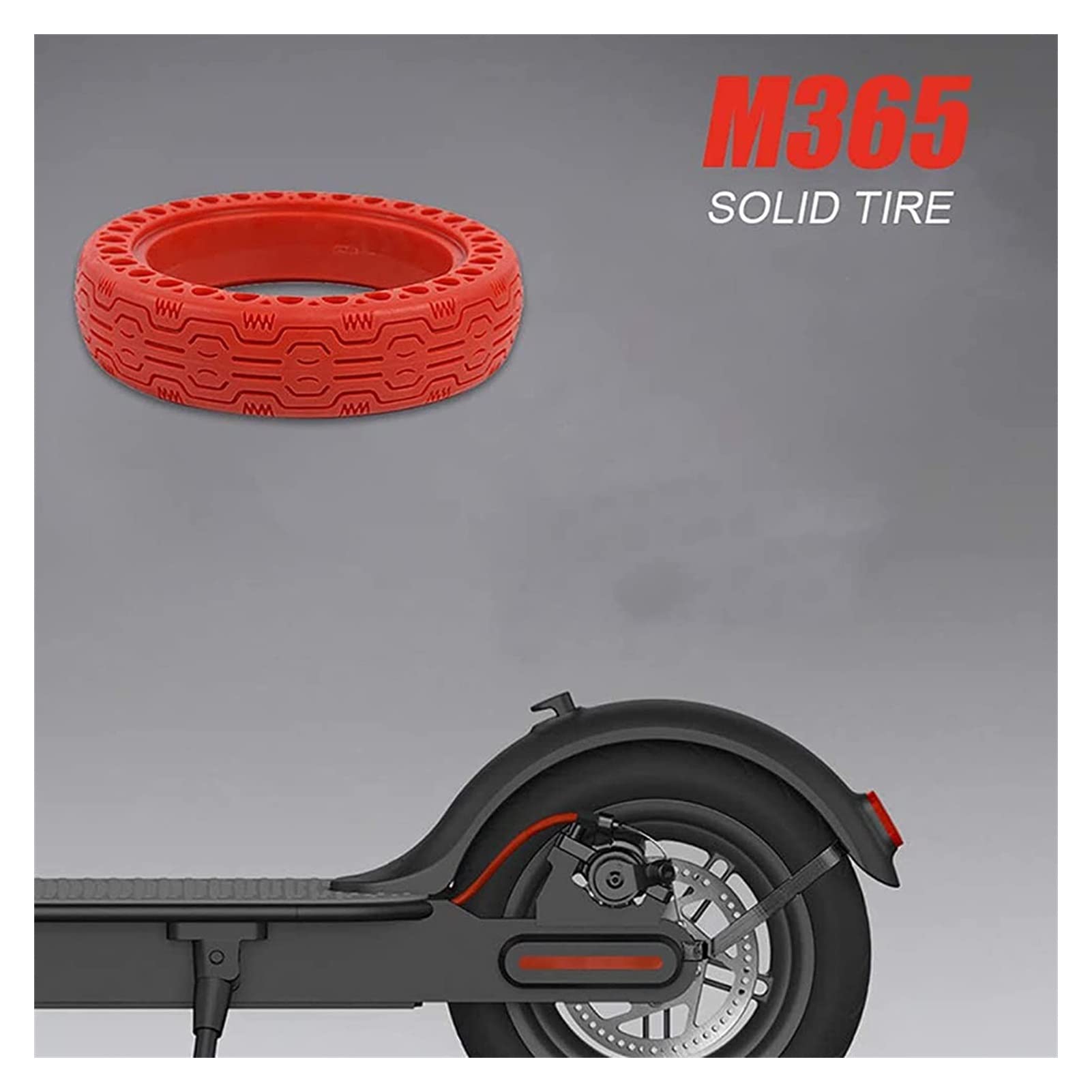 Pneu de Scooter électrique Pneus à Trous Pleins en Caoutchouc de 8,5 Pouces Pneu de Remplacement Non pneumatique pour Roues de Remplacement de Scooter électrique Pneus de Scooter (Bleu 1 pièce)