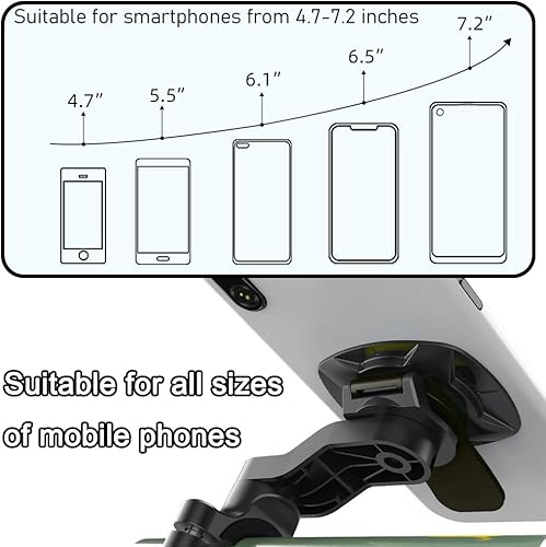 Miniatura 2 de Soporte de teléfono para motocicleta, soporte para manillar de motocicleta, soporte de teléfono para bicicleta, soporte para teléfonos inteligentes,
