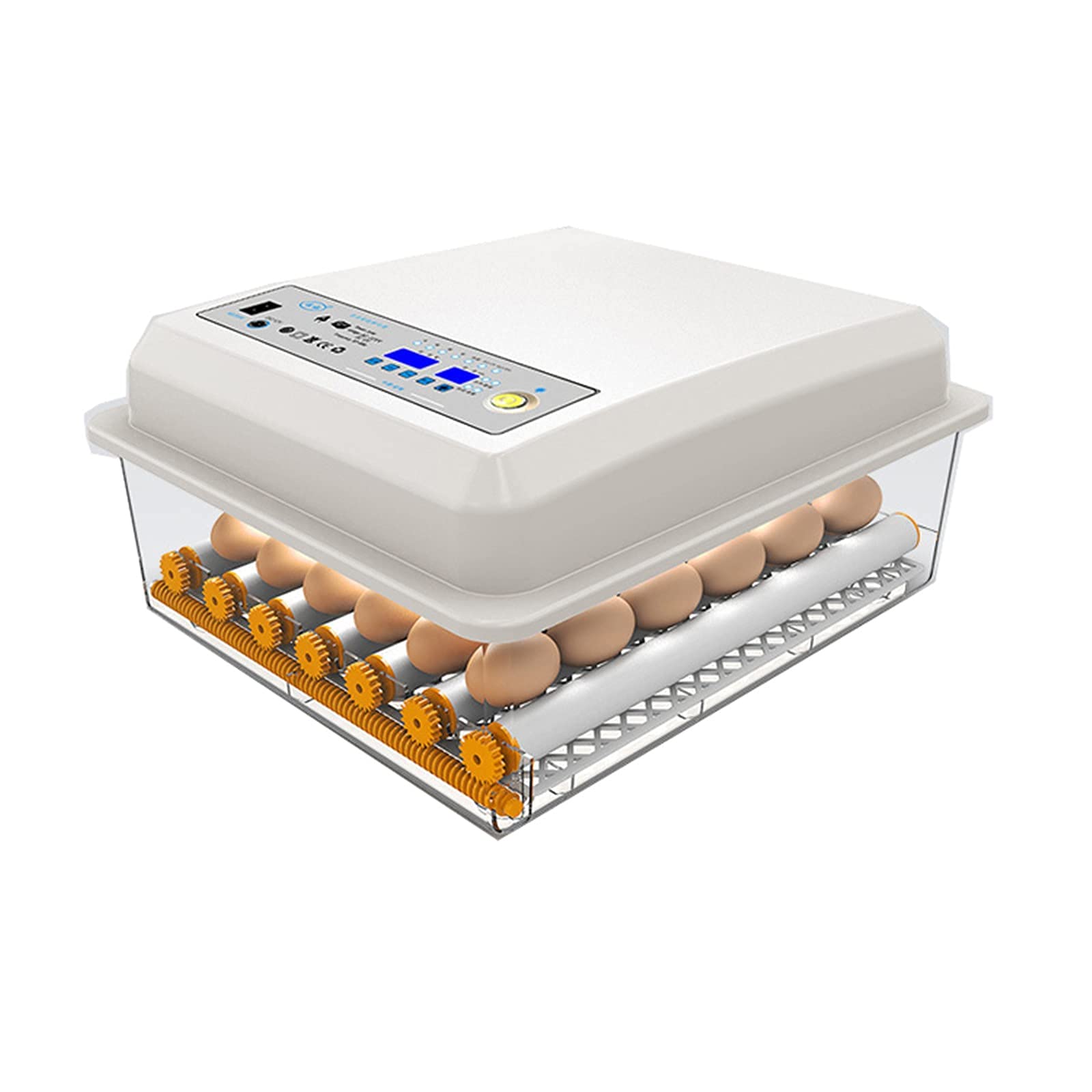 Inkubator do jajek automatyczna wylęgarnia drobiu 6-36 siatek jajka cyfrowy inkubator temperatury z inteligentną stałą temperaturą cyfrowa maszyna do wylęgu drobiu, 9 szt. - pojedyncze zasilanie