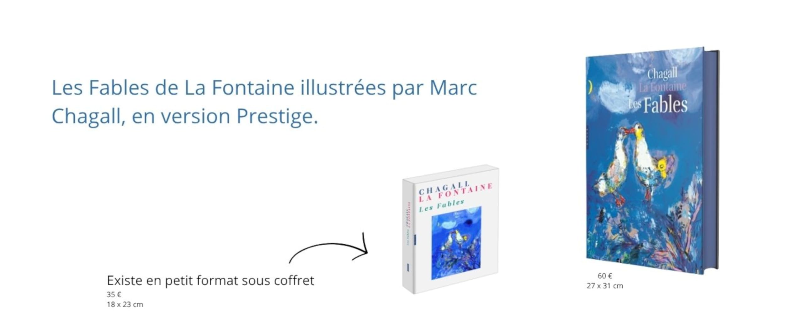 Les Fables de La Fontaine illustrées par Chagall. Version grand format