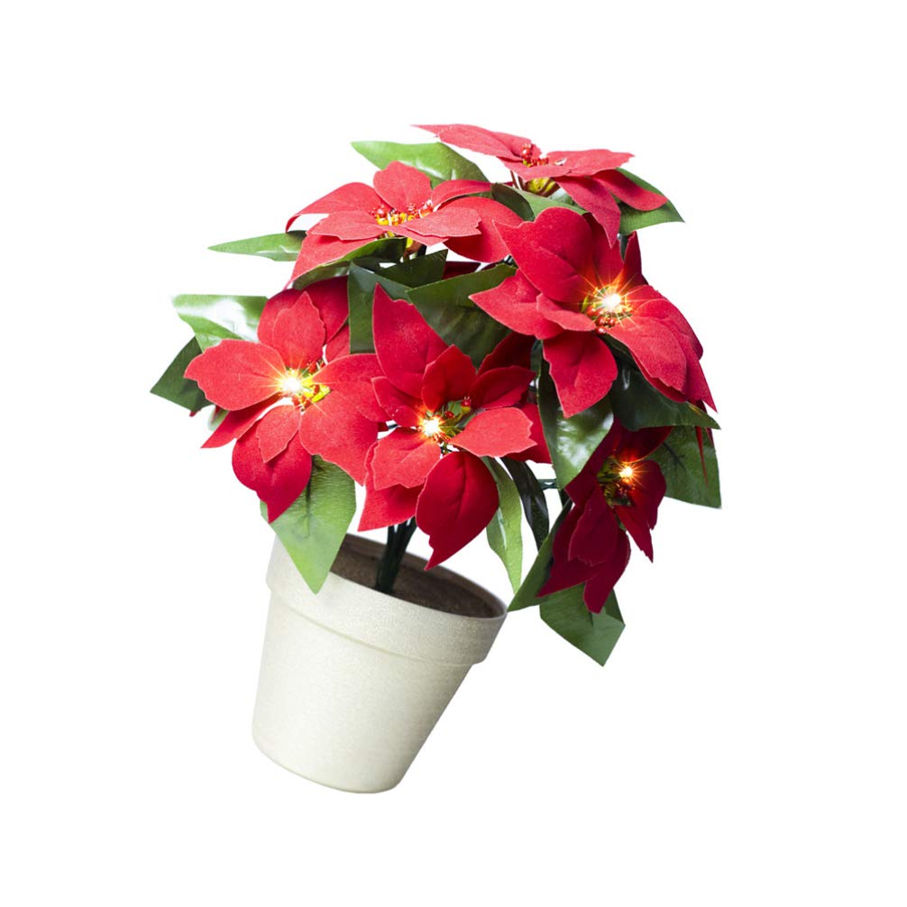 Artificial Poinsettia Potted Plants Decor For You