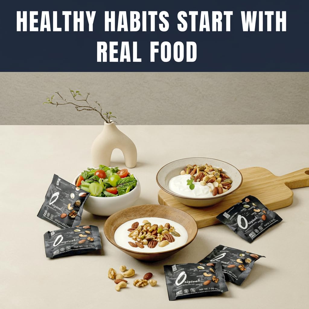 Roastery Coast - Mixed Nuts Variety Pack for Adults | Healthy Snacks | Individual Packs | Unsalted | No Peanuts | Assorted Nuts Snack | Pistachios | Almonds | Hazelnuts | Pecans | Slow Dry-Roasted