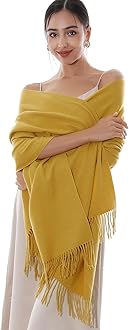 RIIQIICHY Winter Scarfs for Women Pashmina Shawls Wraps for Evening Dresses Large Warm Soft Scarves