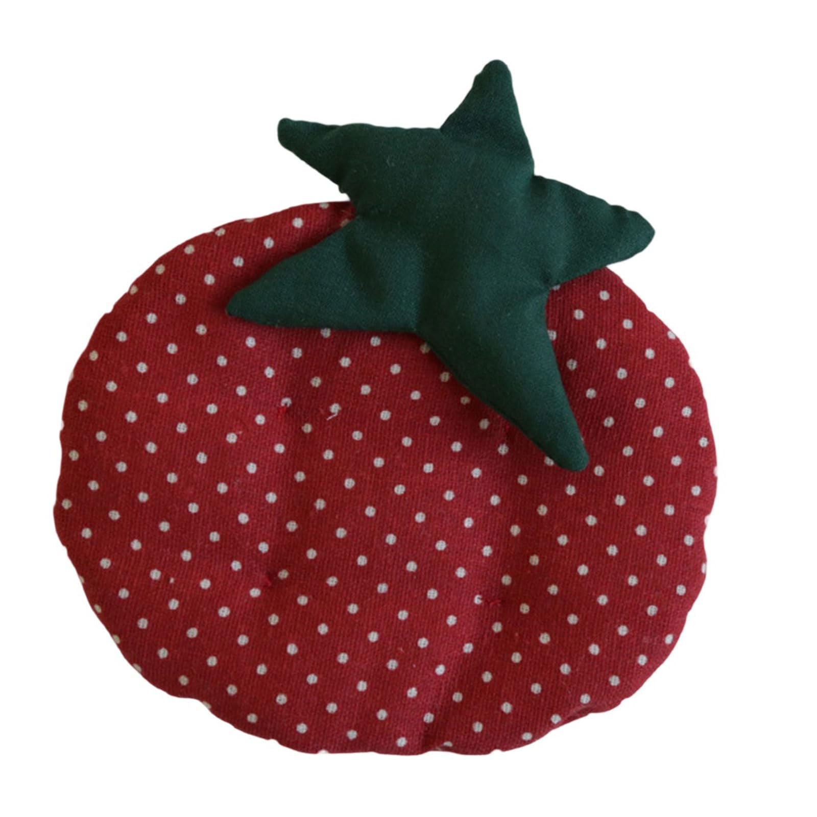 Zbiianxer A Cotton Coasters Tomato Shape Kitchen Ccessory Coffee Mat Table Decoration Cotton Coasters