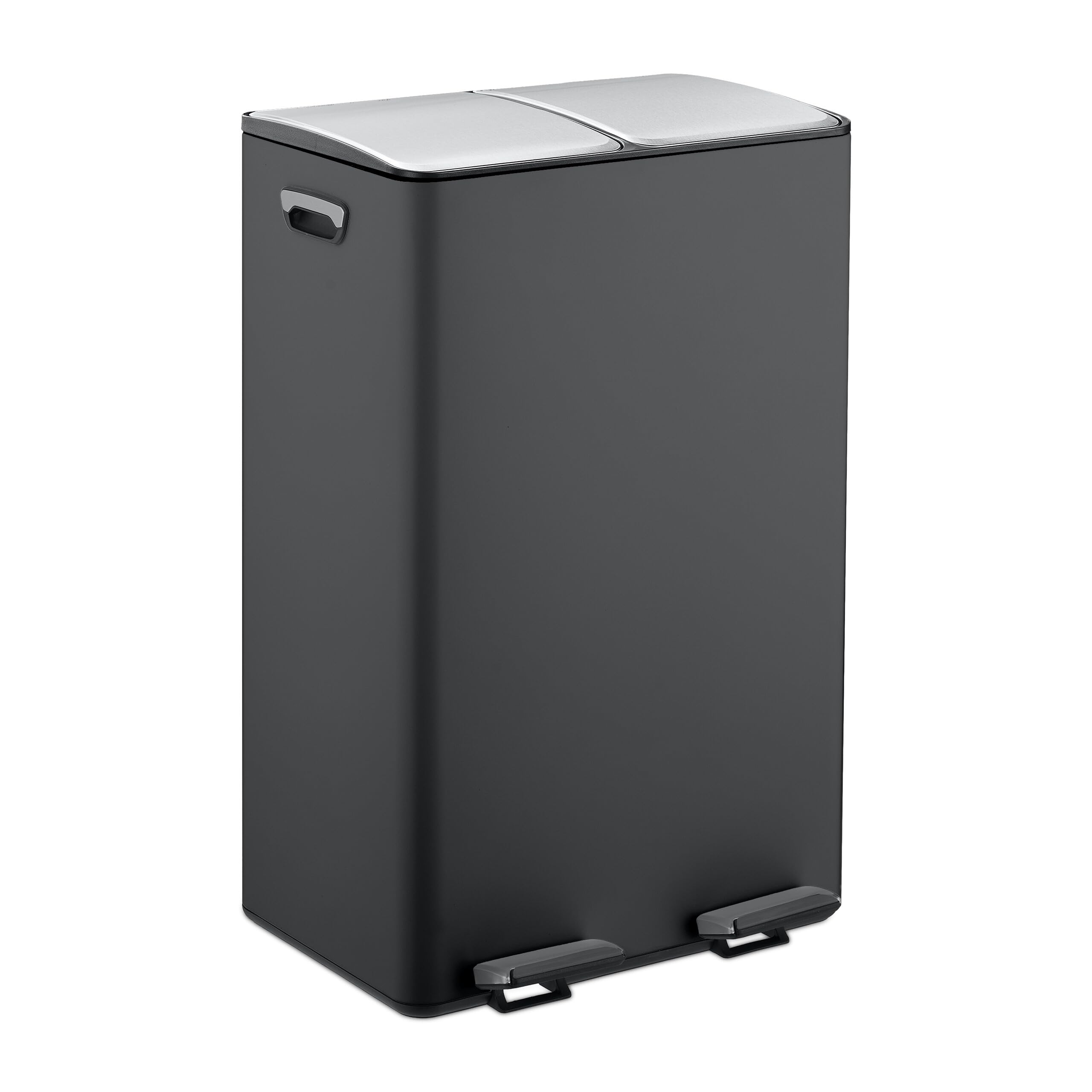 Poubelle de cuisine grand volume pour le tri sélectif familial 60L