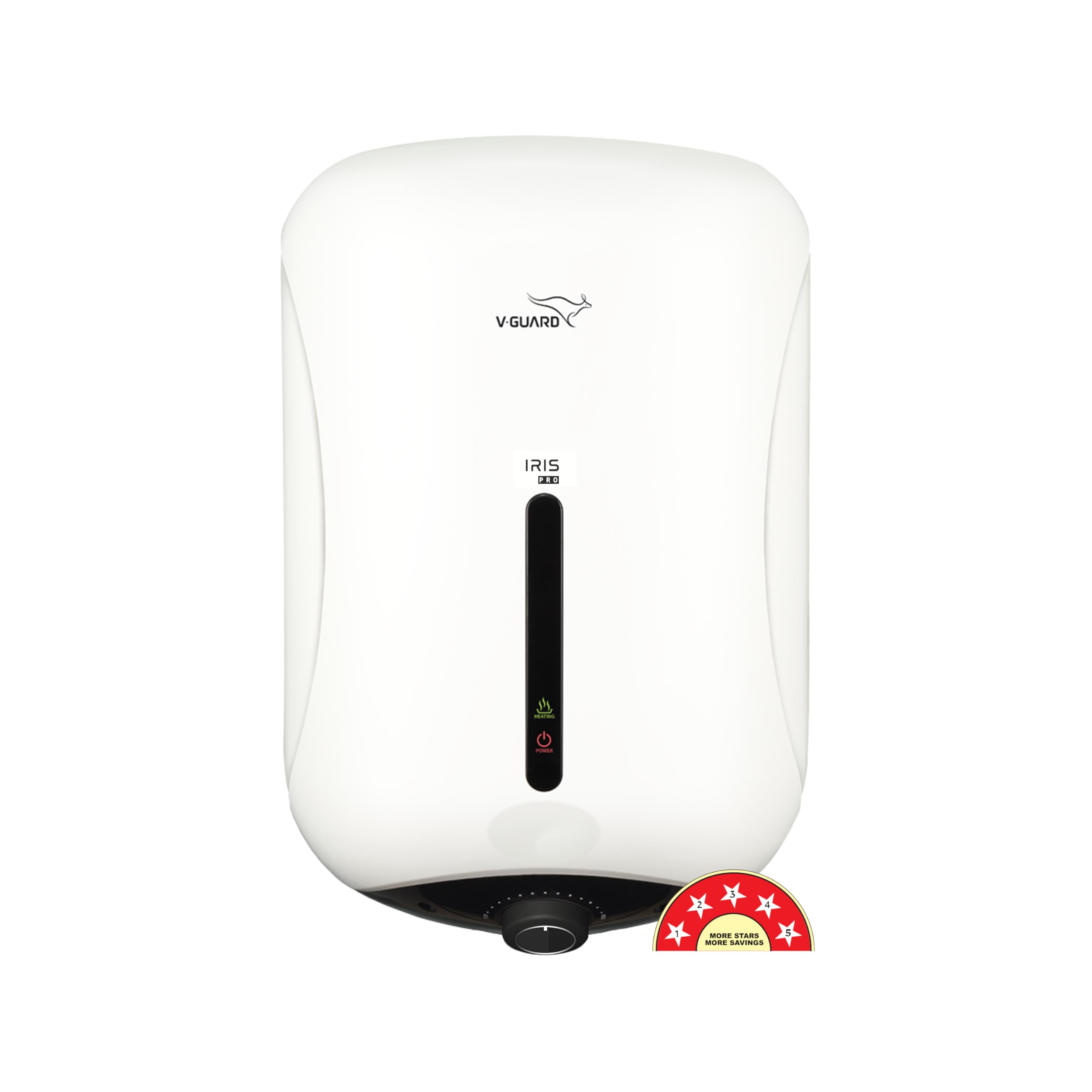 V-Guard Iris Pro Geyser 25 Litre Water Heater for Home with Rust-Proof ABS Body | Vitreous Enamel Tank Coating | Superior Incoloy 800 Heating Element | White-Black (B0DG2TN7TH) Amazon Price History, Amazon Price Tracker