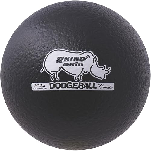 Miniatura 87 de Champion Sports Rhino Skin - Juegos de bolas de dodgeball de rebote bajo y individuales para juegos de juegos infantiles, PE, patio trasero y liga