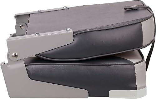 Miniatura 5 de XGEAR Asiento de barco de lujo con respaldo bajoalto, asiento plegable para barco de pesca
