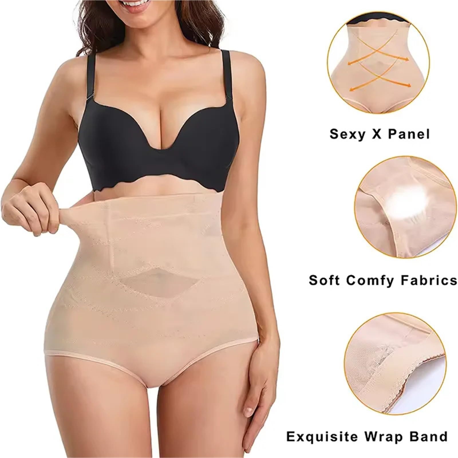 Guaina Contenitiva Donna Guaina Modellante a Vita Alta da Donna, Contenitiva, Modellante, a Rete Incrociata, Contenitiva, Modellante ...