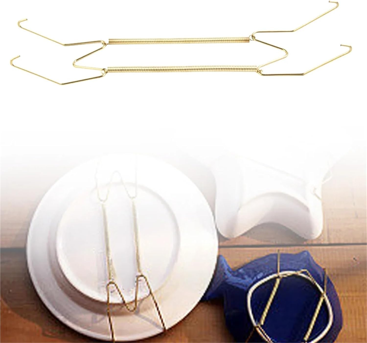 Plate Wall Hangers For Display 15Pcs Hanger Dish Holder Holding Plates Invisible Plate Wire 8/10/12/14/16inch Adjustable W-style Display For Hanging Decorative Plates(14inch)