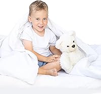 Vista 5 de Continental Bedding Edredón para niños pequeños, relleno de edredón 100% de plumón de ganso blanco, manta de dormir con funda de algodón, se adapta