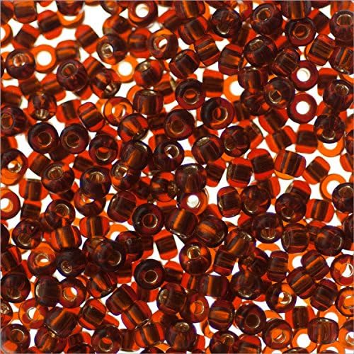Miyuki Round Rocaille Seed Bead 8/0 Silver Lined Copper (3 Gram Tube)
