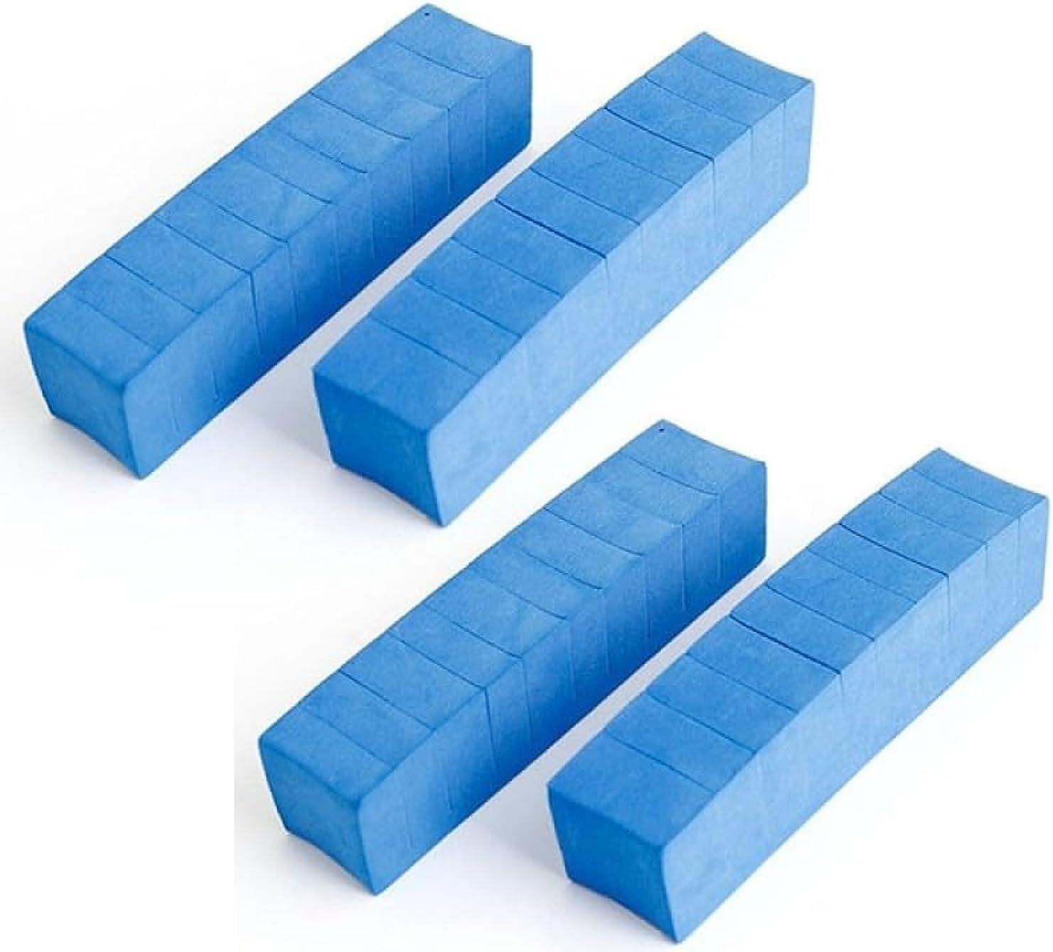 YU WELL 4Pack Car Anti-scratch Strip, Universal Car Auto Door Edge Trim Guard Protector Anti-scratch Decor Strip Sticker (Blue, Sponge)